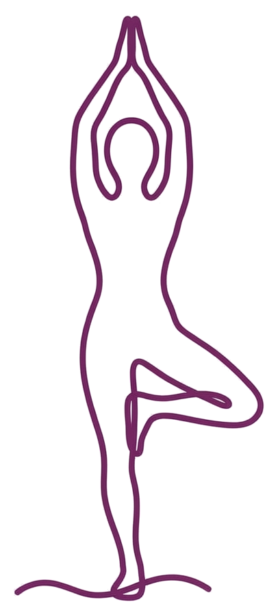 Yoga teacher in Tree Pose